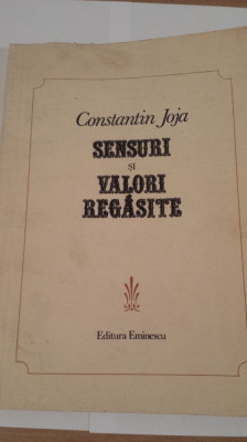 Sensuri si valori regasite-Constantin Joja foto