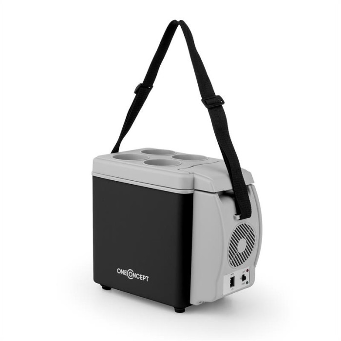 ONECONCEPT Roadtrip Mini Termo, cutie de racire, 6L, 12V, adaptor auto, negru foto mare ONECONCEPT Roadtrip Mini Termo, cutie de racire, 6L, 12V, adaptor auto, negru foto mare