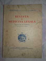 REVISTA DE MEDICINA LEGALA de N. MINOVICI SI T. VASILIU 1939 ANUL 3 NR.1-1 foto