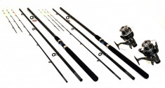 Kit 2 Lansete Feeder 3.9m Cu 2 Mulinete Long Cast Si Baitrunner foto