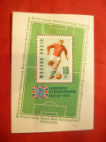 Bloc- Campionatul Mondial de Fotbal - Anglia 1966 Ungaria, Nestampilat