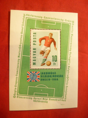 Bloc- Campionatul Mondial de Fotbal - Anglia 1966 Ungaria foto