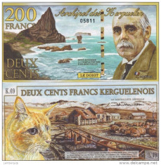 !!! ARHIPELAGUL KERGUELEN - 200 FRANCI 2010 - UNC foto