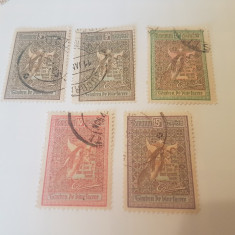 romania 1906 ingerii / serie stampilata+