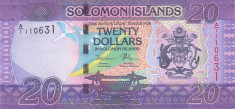 Bancnota Insulele Solomon 20 Dolari (2017) - P34 UNC foto