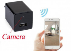 Incarcator cu Camera Asunsa Full HD,WiFi,P2P IP,H.264,Detectie miscare. foto