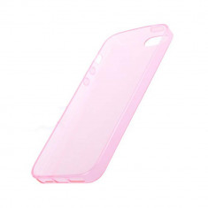 Husa silicon Apple iPhone 4 4S 0.3mm roz foto
