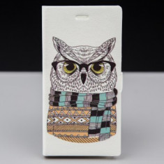 Husa FlipCover Stand Magnet Design OWL Allview X1 Xtreme Mini foto