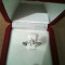 inel aur alb de logodna de 14k