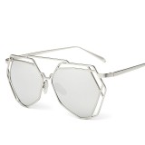 Ochelari De Soare Futuristi Design Cu Reflexie Si Rama Metalica - Model 5