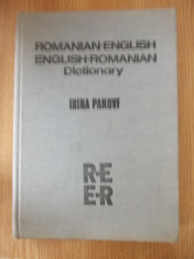 ROMANIAN ENGLISH/ENGLISH-ROMANIAN DICTIONARY- IRINA PANOVF foto