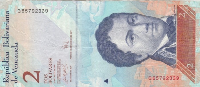 Venezuela 2 Bolivares 2007 Noua