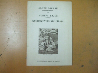 Glatz Oszkar catalog expozitie 1953 Ernst - Muzeum contine lista exponate foto