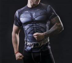 Tricou fitness Blue-Gray Batman COD: BAT-short *** NEW COLLECTION ** foto