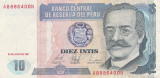 Peru 10 Intis 1987 Noua