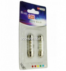 Set Becuri Auto T11 Bulb 4 LED foto