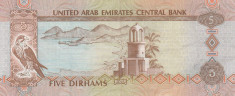 Emirate -Dubai 5 Dirham foto