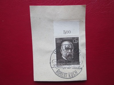 TIMBRE GERMANIA PE FRAGMENT DE HIRTIE foto