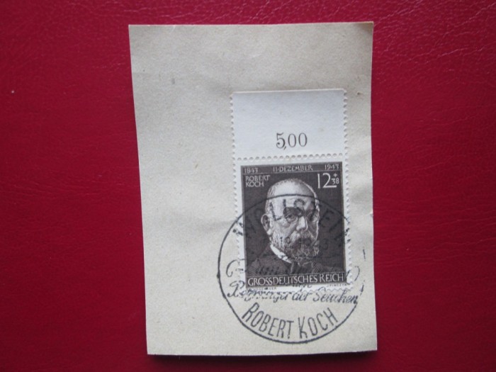 TIMBRE GERMANIA PE FRAGMENT DE HIRTIE