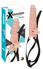 Strapon Prelungitor Penis cu Vibrator 24cm foto