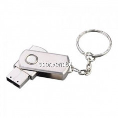 Stick Memorie USB 2.0 4Gb Metalic, tip Breloc Chei foto