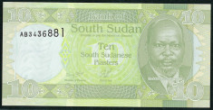 Sudanul de Sud ( South Sudan ) - 10 Piastri 2011 - UNC P-2 foto