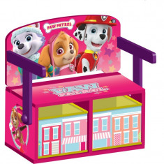 Mobilier 2 in 1 pentru depozitare jucarii Paw Patrol Girl foto