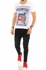 Tricou - tricou barbati - tricou slim fit - tricou fashion - 8320 P3-3 foto