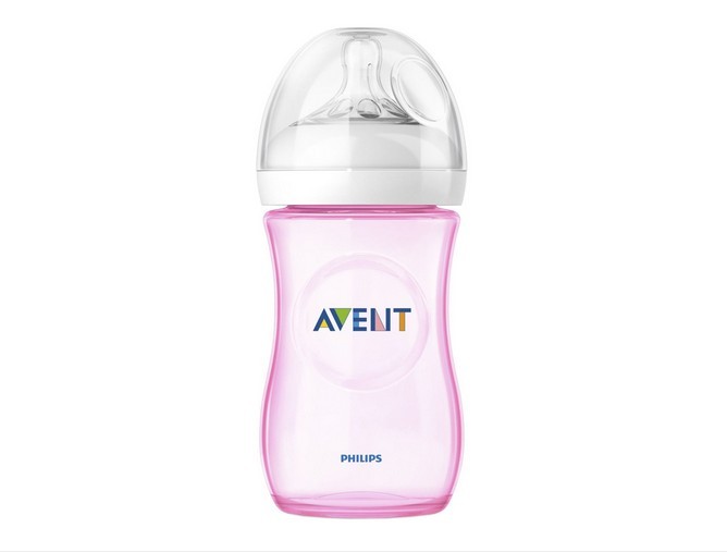 Biberon Philips Avent Natural SCF694/17 pentru hranire naturala 260ml roz foto mare Biberon Philips Avent Natural SCF694/17 pentru hranire naturala 260ml roz foto mare