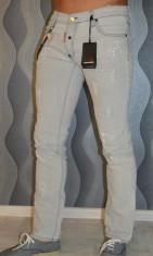 Blugi Dsquared slim fit Jeans barbati DSQ made in Italy marimea 34 foto