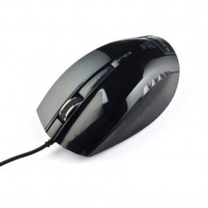 Mouse E-Blue EMS102BK senzor Blue Wave 3 butoane 1480dpi USB Black foto