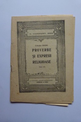 AL. STANCIULESCU BIRDA- PROVERBE SI EXPRESII RELIGIOASE, BIRDA foto