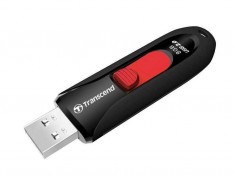 Memorie USB Transcend Jetflash 590 8GB USB 2.0 negru / rosu foto