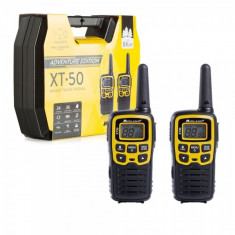 Statie radio PMR portabila Midland XT50 ADVENTURE set cu 2 buc. galben cod C1178.01 foto