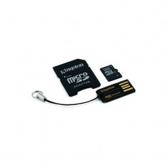 Card Kingston Micro SDHC 16GB Clasa 4 + SD Adapter + USB Reader MBLY4G2/16GB foto