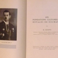 FUNDATIILE CULTURALE REGALE-LES FONDATIONS CULTURELLES ROYALES DE ROUMANIE -1937