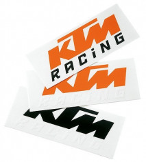 MXE Sticker KTM Portocaliu/Alb Cod Produs: 3PW0494070KT foto