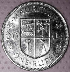 1 rupee / rupie 2004, Mauritius, stare AUNC, SUPERBA ! foto