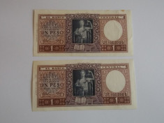 Bancnota 1 peso Argentina 1952- necirculata foto