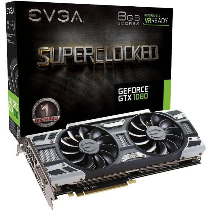 Placa video EVGA EVGA GeForce GTX 1080 SC GAMING ACX 3.0, 8GB GDDR5X (256 Bit), HDMI, DVI, 3xDP foto mare Placa video EVGA EVGA GeForce GTX 1080 SC GAMING ACX 3.0, 8GB GDDR5X (256 Bit), HDMI, DVI, 3xDP foto mare
