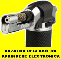 Arzator Bricheta PISTOL +tub GAZ pt FLAMBAT Lipit Cositorit Caramelizat foto