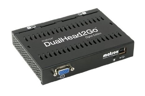 Placa video Matrox Adaptor grafic DualHead2Go, DualDigitalEdition, HD15 input, 2xDVI outputUSB foto mare Placa video Matrox Adaptor grafic DualHead2Go, DualDigitalEdition, HD15 input, 2xDVI outputUSB foto mare
