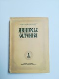 OLTENIA- ARHIVELE OLTENIEI, SERIE NOUA, NR. 1, CRAIOVA-BUCURESTI 1981