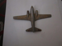 avion vechi din aluminiu rar 10cm lungime si 14cm latime aripile c19 foto