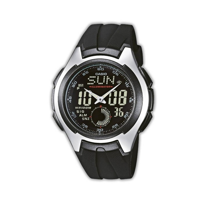 Ceas original Casio Sport AQ-160W-1BVEF foto mare Ceas original Casio Sport AQ-160W-1BVEF foto mare