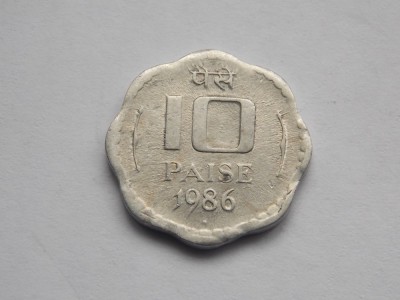 10 PAISE 1986 INDIA foto