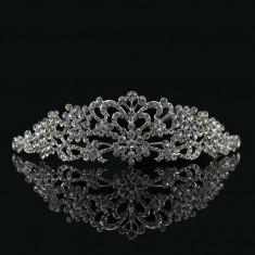 Diadema / tiara mireasa cu cristale tip Swarovski foto