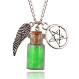 Cumpara ieftin Pandantiv / Colier / Lantisor - SUPERNATURAL Talisman de Protectie - Verde