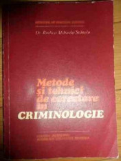Metode Si Tehnici De Cercetare In Criminologie - Rodica Mihaela Stanoiu ,536219 foto
