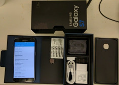 VAND!!! Samsung Galaxy S7 Black Onyx full box 32 GB nou cu garantie 2 ani! foto